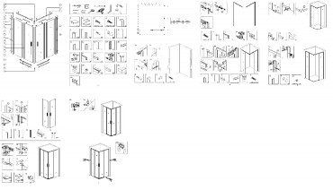 Zuhanykabin, A.D. LC-JJ01, Szgletes, 6 mm nano fellet veg, 90x90 cm