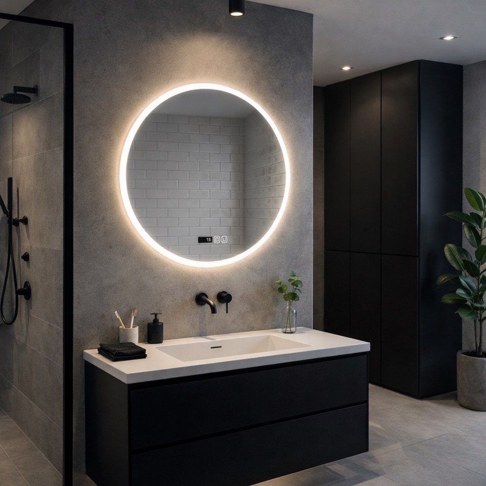 AD LED-502, k�r alak� okos t�k�r, keretvil�g�t�ssal, 25w, 60x60 cm