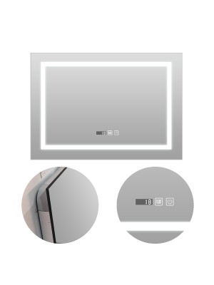 A.D. 8060 cm, szgletes tkr, vilgtssal, 25w, LED-448