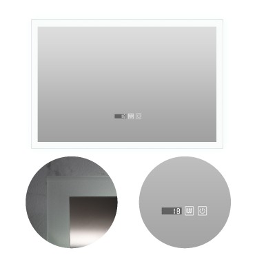 A.D. LED-472, sz�gletes okos t�k�r, keretvil�g�t�ssal, 36w, 100�60 cm