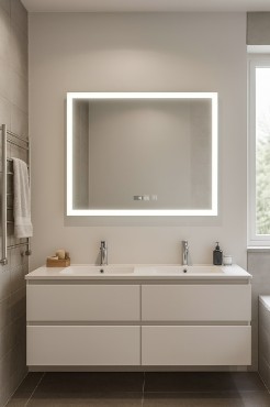 A.D. LED-472, sz�gletes okos t�k�r, keretvil�g�t�ssal, 36w, 100�60 cm