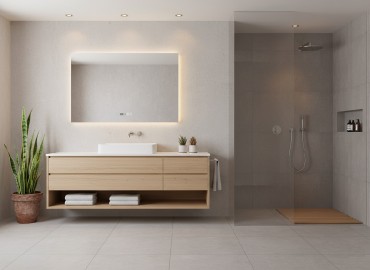 A.D.  LED-473, szgletes okos tkr, httrvilgtssal, 36w, 10060 cm