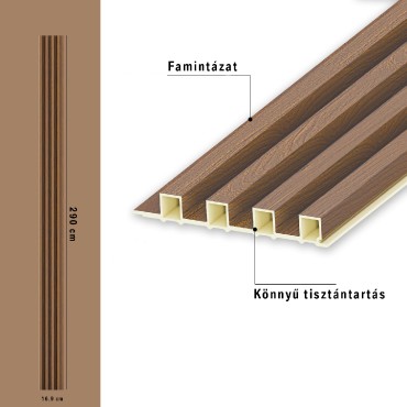 Archi Design, PanelPro, SPC, belt�ri fali panel (6100 Ft/m2), 16,9*290 cm - norv�g t�lgy
