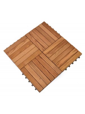 Rojaplast, Thermowood fa/manyag padlburkolat, 6db/cs, barna