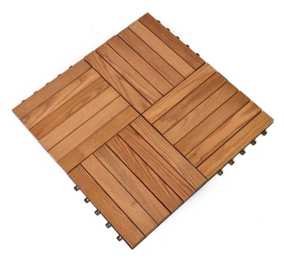 Rojaplast, Thermowood fa/manyag padlburkolat, 6db/cs, barna