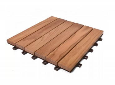 Rojaplast, Thermowood fa/manyag padlburkolat, 6db/cs, barna