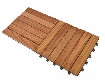 Rojaplast, Thermowood fa/manyag padlburkolat, 6db/cs, barna