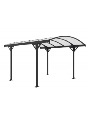 Rojaplast, Allen A kocsibell, alumnium s polikarbont, 366x302x230 cm, fekete