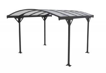 Rojaplast, Allen A kocsibell, alumnium s polikarbont, 366x302x230 cm, fekete