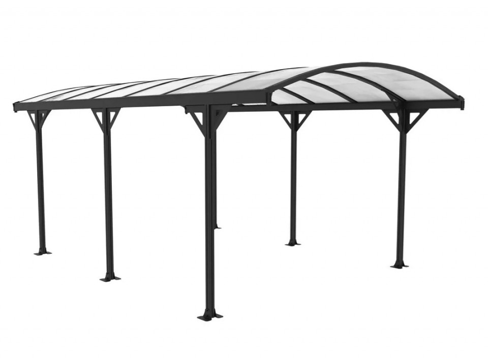 Rojaplast, Allen C kocsibell, alumnium s polikarbont, 508x302x230 cm, fekete