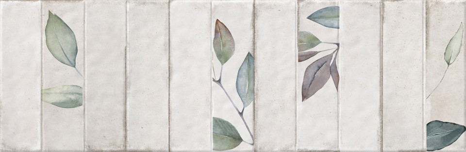 Dekorcsempe, KAI Group, Lumino Block Perla White Ret., 24,4x74,4 cm 3484