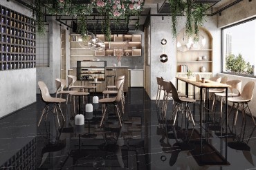 Padllap, Nextile, Marquina Black 60x120 cm