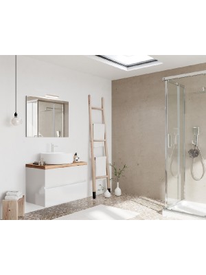 S-Due, City 80, frdszoba btor pulttal 80 cm, tkr 80x60 cm, 2 fikos, lmpa, fehr 