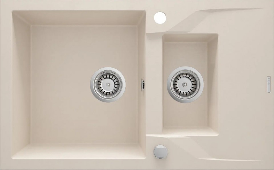 Deante, Andante, gr�nit mosogat�, 1.5 medenc�s csepegtet�vel, b�zs, 78*49*19,4 cm, ZQN_5513