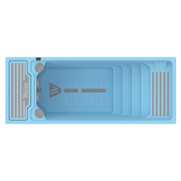 Wellis, Beach Club Deluxe �sz�medence, Sky Blue sz�n�, 6 x 2,3 m�ter