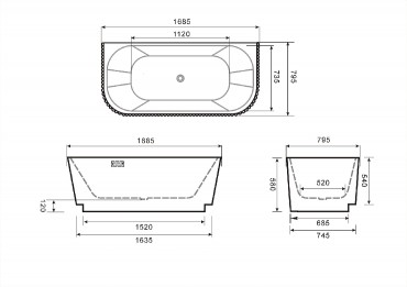 BLN, 170x80x60 cm fal mell� tehet� t�rben �ll� k�d, 3D cs�kos mint�val, Bud. Str.