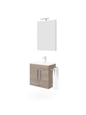 S-Due, New Zafiro frdszoba btor, trlkztart, laptkr, barna tlgy, 4272+213-EL+LAMP906024