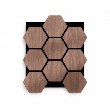Arhci Design, Hexa, Walnut, akusztikus fali panel, di� 760*620*18 mm