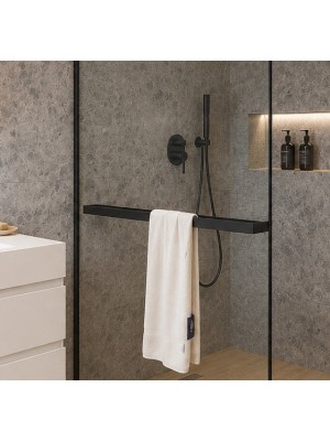 T�r�lk�z� tart�, AD TOWBLA-120, zuhanyfalhoz, v�ghat�, 120 cm, fekete