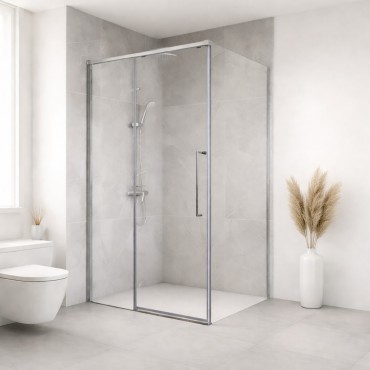 Zuhanykabin, AD LC-9001 aszimmetrikus, tol�ajt�s, 6 mm �veg, 100x80 cm 