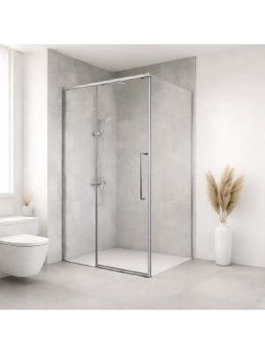 Zuhanykabin, AD LC-9001 aszimmetrikus tol�ajt�s, 6 mm �veg, 120x80 cm