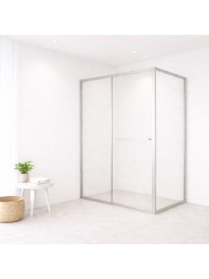 Inspiro Design, Lina In aszimmetrikus zuhanykabin, beforg�s ajt�, 6 mm �veg, 90x80 cm 