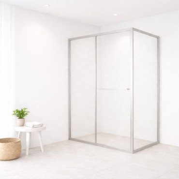 Zuhanykabin, AD LC-32 aszimmetrikus, beforg�s ajt�, 6 mm �veg, 120x90 cm