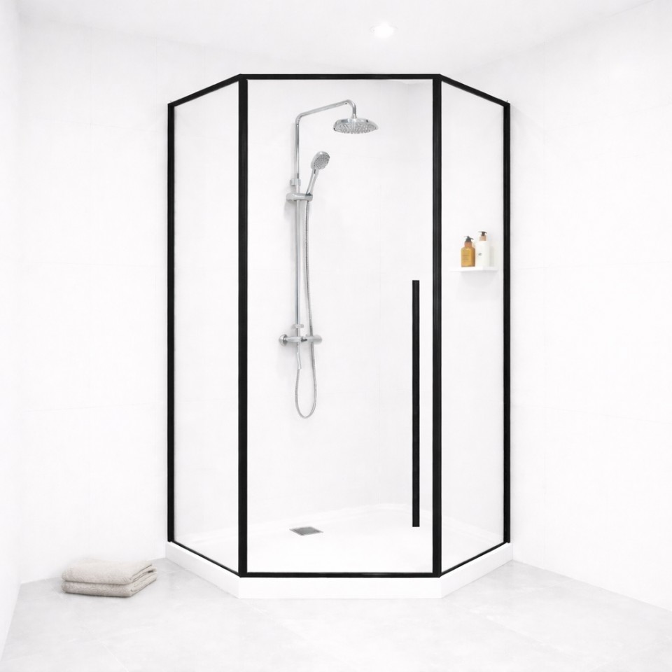 AD, LC-SD5 Gunmetal, �tsz�glet� komplett zuhanykabin, 90x90 cm 