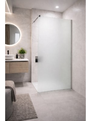 Zuhanyfal, A.D. Walk-in, 120x200 cm, matt, 8 mm nano �veg, kr�m, LC-WLM-120