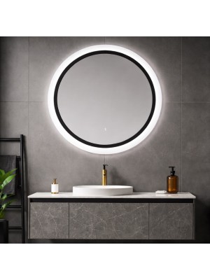 Isnpiro Design, Sole Smart, k�r alak� okos t�k�r, keretvil�g�t�ssal, fekete kerettel, 25W, 80x80 cm