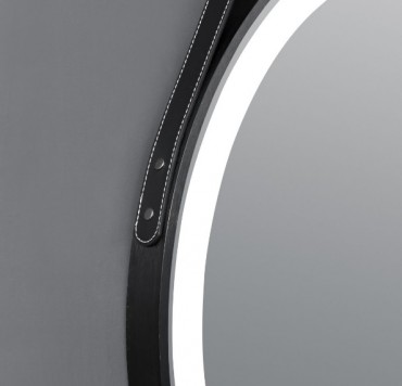 Inspiro Design Ora Smart, k�r alak� okos t�k�r, keretvil�g�t�ssal, fekete, 25W, 70x70 cm