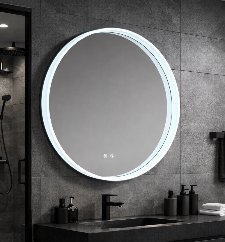 Inspiro Design Luce Smart, k�r alak� okos t�k�r, keretvil�g�t�ssal, 25W, 70x70 cm