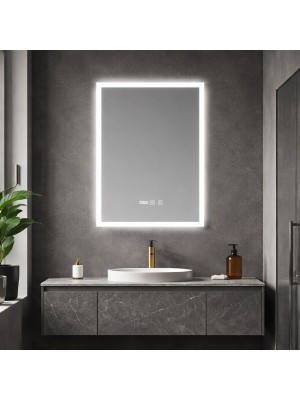 Inspiro Design, Bledi Smart, sz�gletes �ll� t�k�r, h�tt�rvil�g�t�ssal, 36W, 60x80 cm