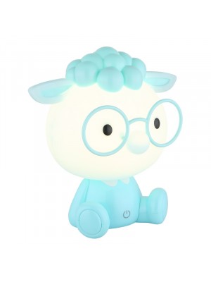 Asztali lmpa, Globo, Sheepy 21760B, brny, rintses dimmer, USB tlts, kk - fehr