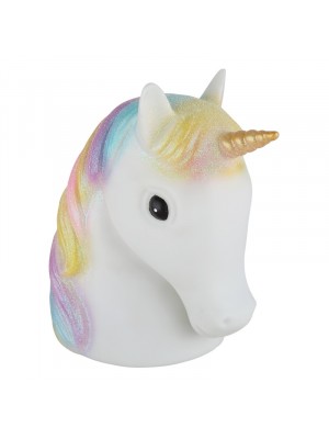 Dekor lmpa, Globo, Unicorn 28052, unikornis, USB kbellel, csszkapcsols, fehr