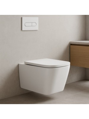 AD, Qavinda, Fali WC �l�k�vel, tornado �bl�t�ssel, feh�r, 51x34x36 cm, 1048W-S