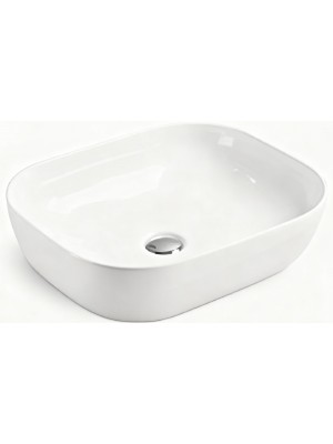 A.D. Ovale, pultra �ltethet� mosd�, feh�r, 60x42x14 cm, XS-0032