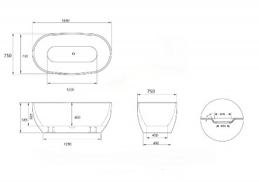 BLN, Carle H-7061, t�rben �ll� f�rd�k�d, 170x80x75 cm
