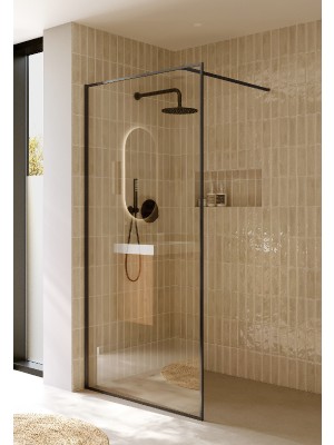 Riho, Define 400 Walk-In G010005303, Zuhanyfal gun metal matt kerettel, 90x200 cm