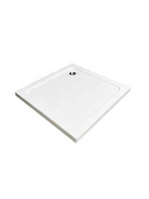 Zuhanyt�lca, AD LTR13, sz�gletes akril, 5 cm magas, 80x80 cm, feh�r I.o.
