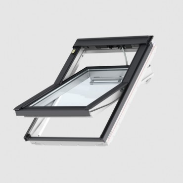 Velux, Elektromos tet�ablak, GLU MK06 006421, m�anyag bevonat fa maggal 78x118 cm