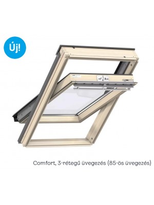 Velux, Tet�ablak GLL MK06 1085, k�szre lakkozott fa, 3-r�teg� �vegez�s (85) 78x118 cm