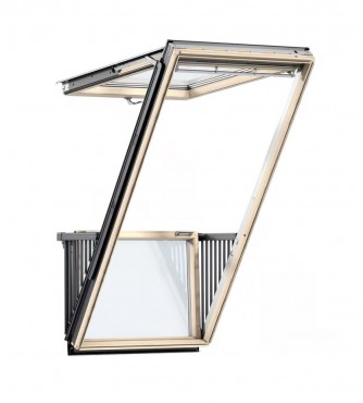 Velux, Tet�erk�ly, GDL PK19 3066 lakkozott fa, 3-r�teg� �veg, 94,2x252 cm
