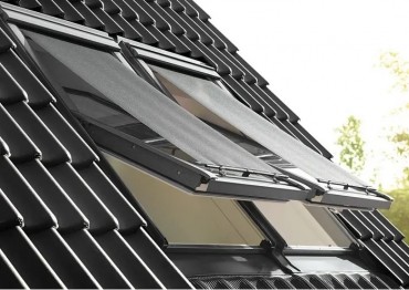 Velux, K�ls� h�v�d� �s F�ny�tereszt� rol� csomag ROF MK06 alu s�n, standard sz�n MK06 m�ret� ablakra