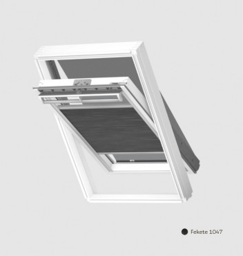 Velux, K�ls� h�v�d� �s F�nyz�r� dupla plisz� csomag FOP MK04 feh�r s�n standard sz�n MK04 m�ret� ablakra