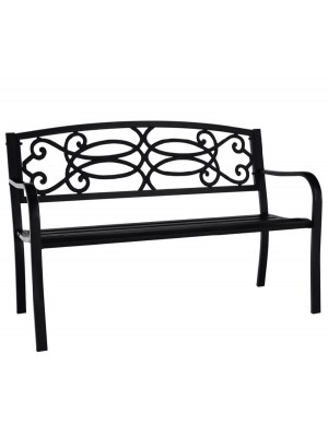 Rojaplast, Venda kerti pad, ac�l, 127x60x85 cm, fekete