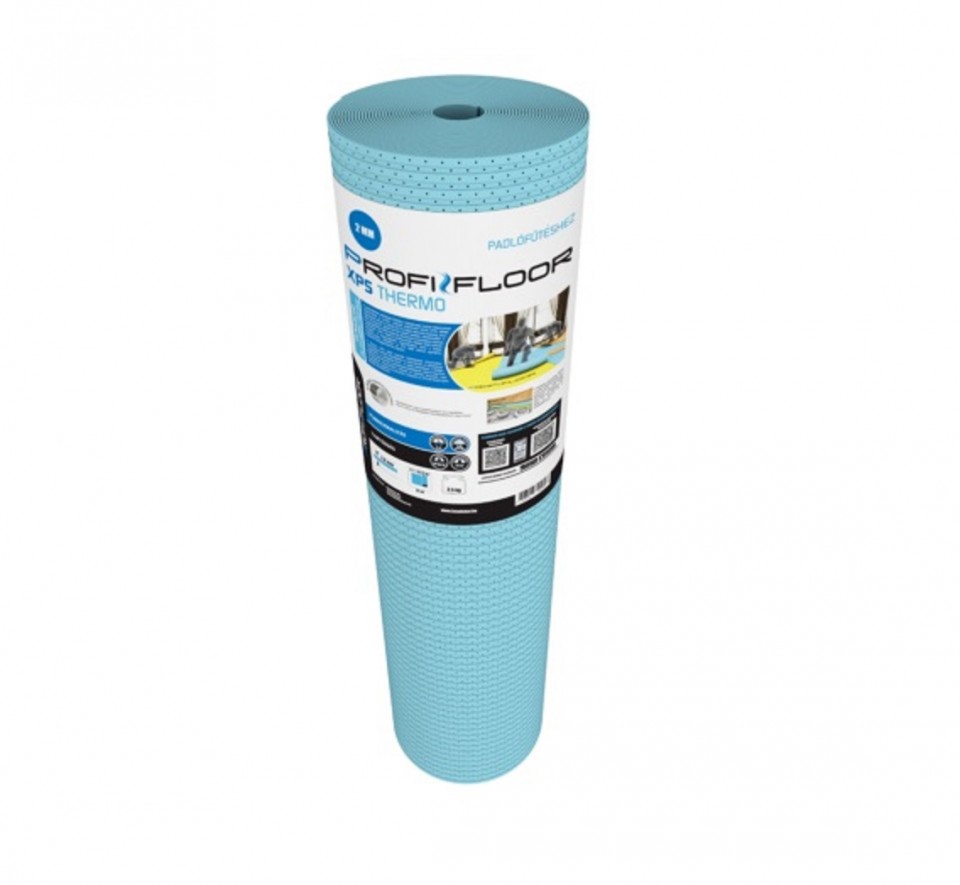 Zajcskkent altt, Profi Floor XPS Thermo 2 mm (22,72m*1,1m), laminlt padlhoz, padlfts esetn is alkalmas