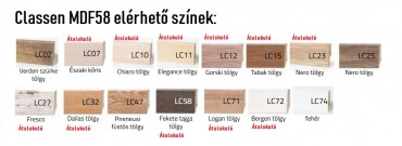 Szeg�lyl�c, MDF58, Classen, LC27 Fresco (2,4 m/sz�l)
