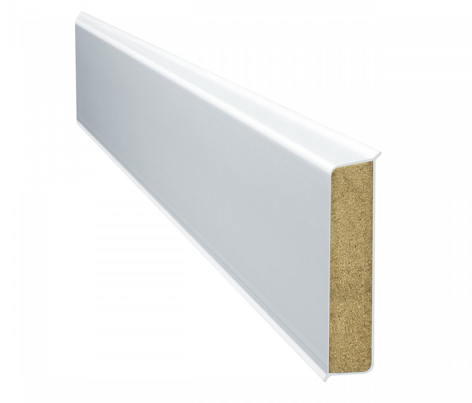 Szeg�lyl�c, MDF40, CUBU-Flex, Feh�r, CUBU-40W, 40x12,6 mm (2,5 m/sz�l)