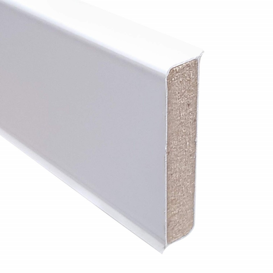 Szeg�lyl�c, MDF60, CUBU-Flex, CUBU-60W, Feh�r, 60 mm (2,4 m/sz�l)
